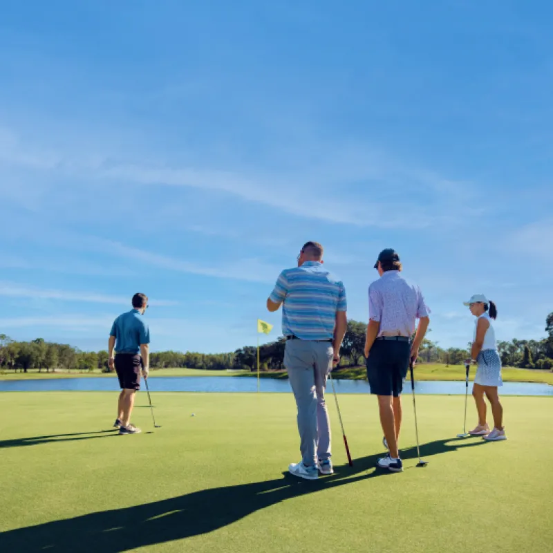 Four Golf players Four Golf players