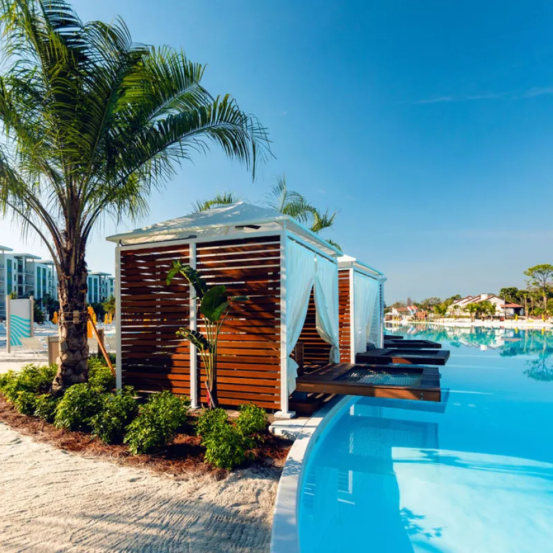 Cabanas sideview Cabanas sideview