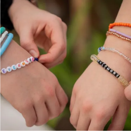 Exchanging Made Bracelets 