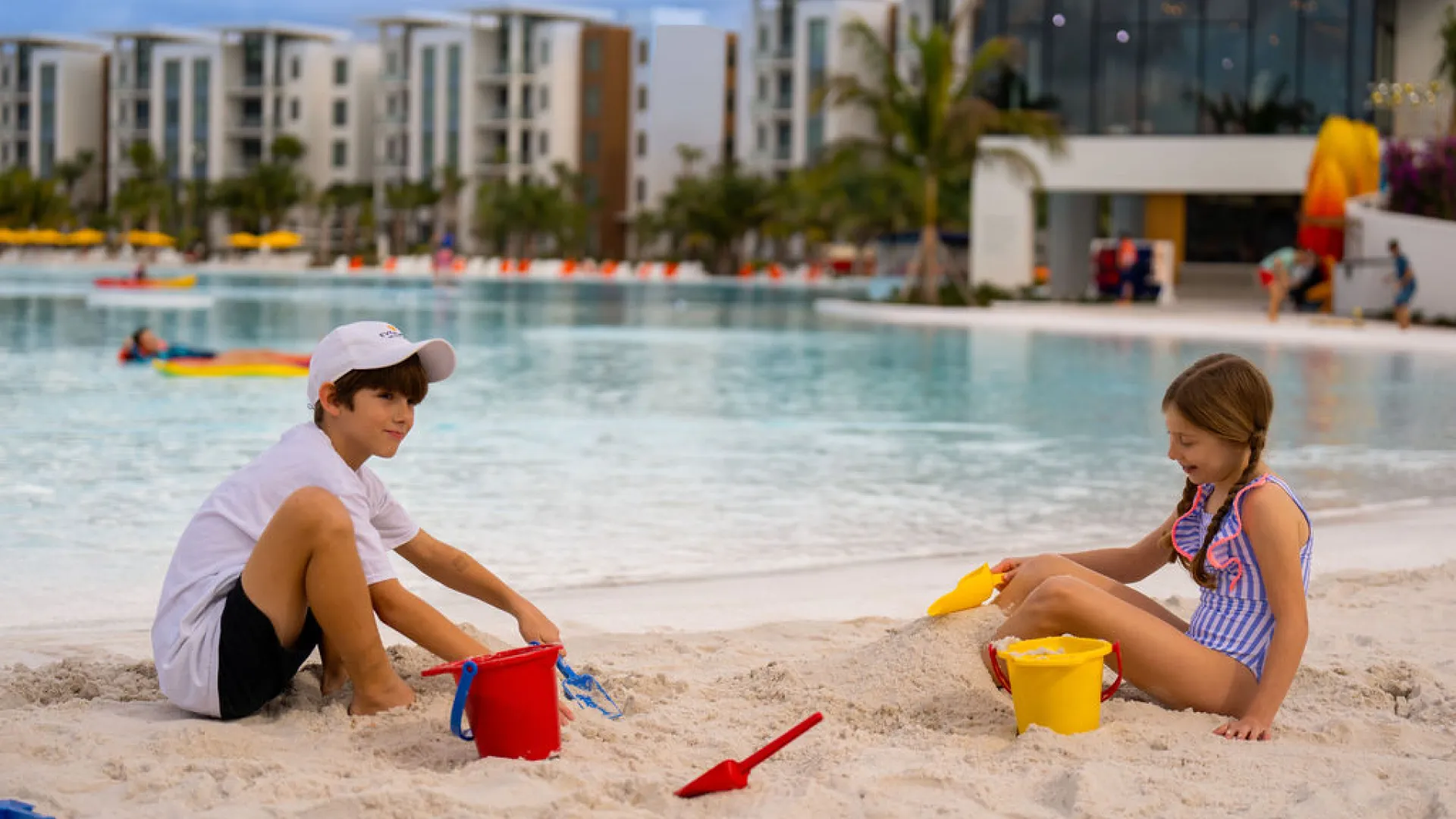 kids playing in the sand